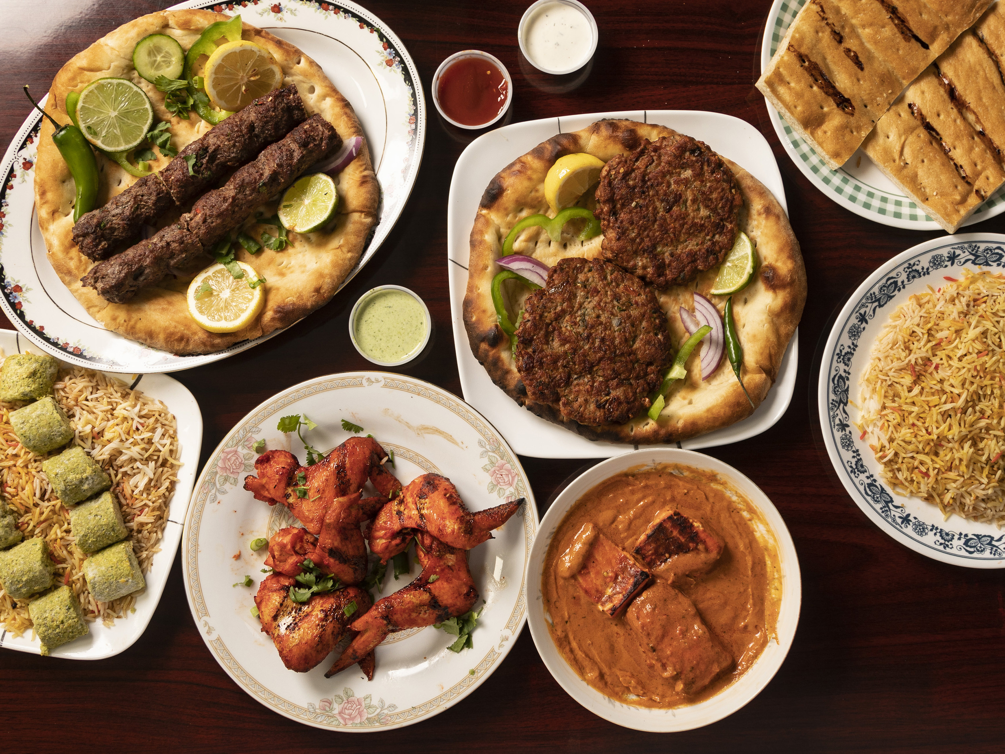 Peshawri Kebabs restaurant logo - View nutrition facts, calories, and macros for menu items at 603 Main St Waltham, MA 02452